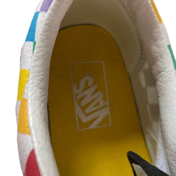 Vans Old Skool Rainbow Checkerboard Sneakers Women’s 8.5 Men’s 7 - Picture 9 of 10